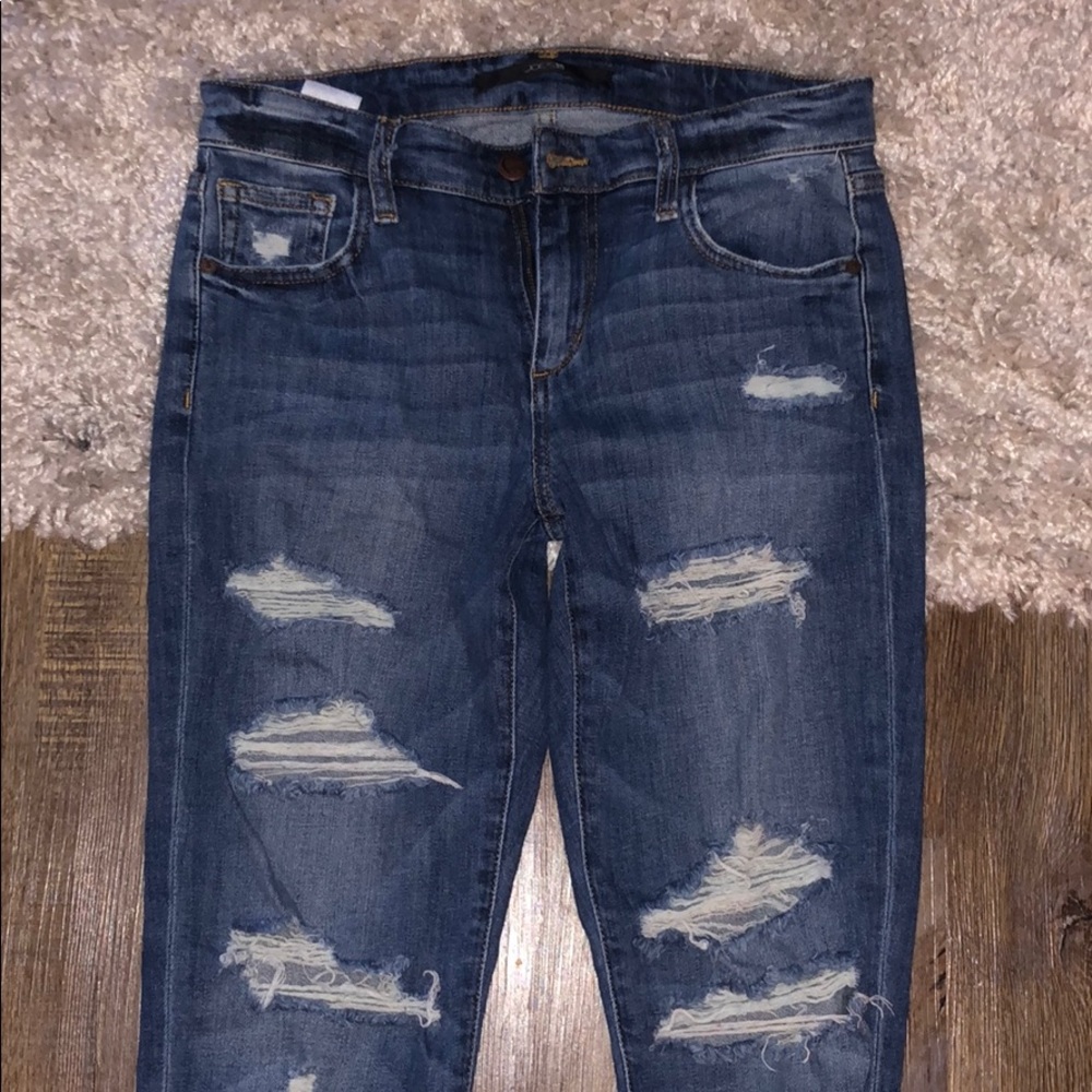 Joe’s boot cut distressed jeans size 25